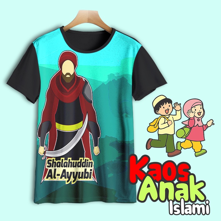Kaos Anak Islami Salahuddin Al Ayyubi 2 | Baju Anak Islami Salahuddin Al Ayyubi 2