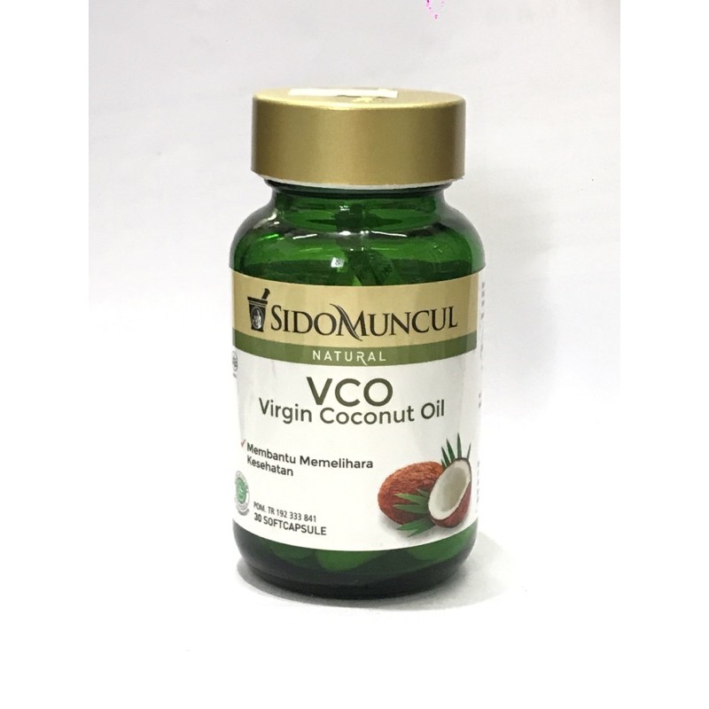 

VCO Sidomuncul capsul - Virgin Coconut Oil capsul - botol 30 Kapsul