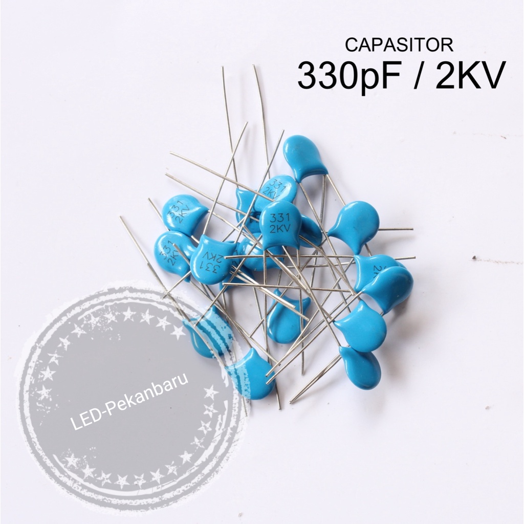 KAPASITOR KERAMIK 331 331PF 330PF CAPASITOR 3KV 3KVA CERAMIK 2KV 1KV