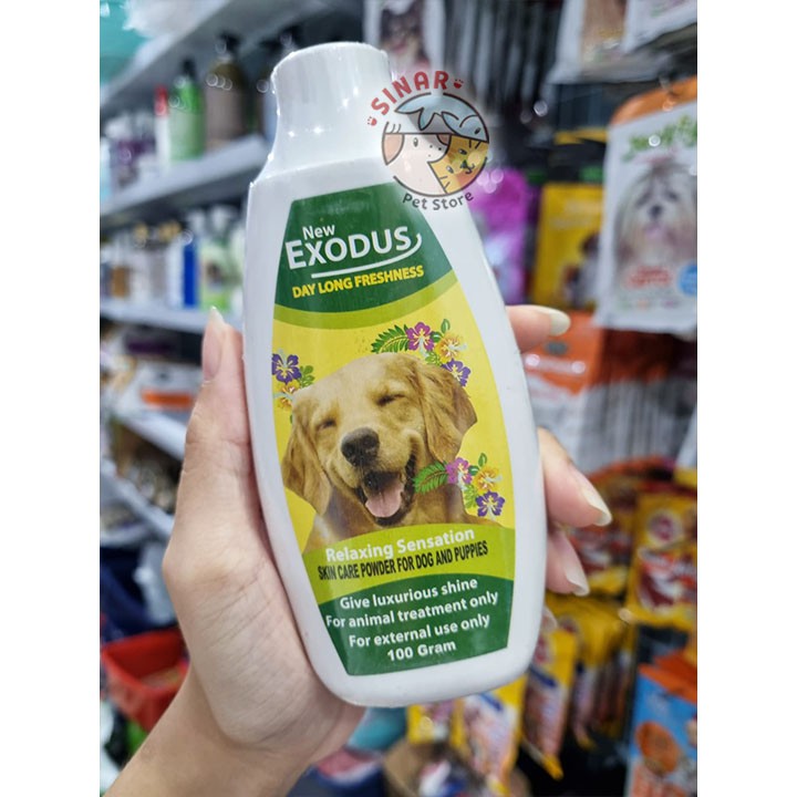 Bedak Wangi EXODUS DOG 100Gram Skin Care Body Powder Aroma