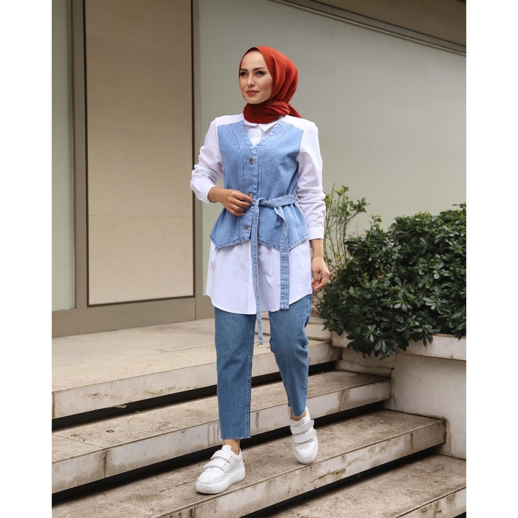 Baju tunik atasan wanita bahan katun