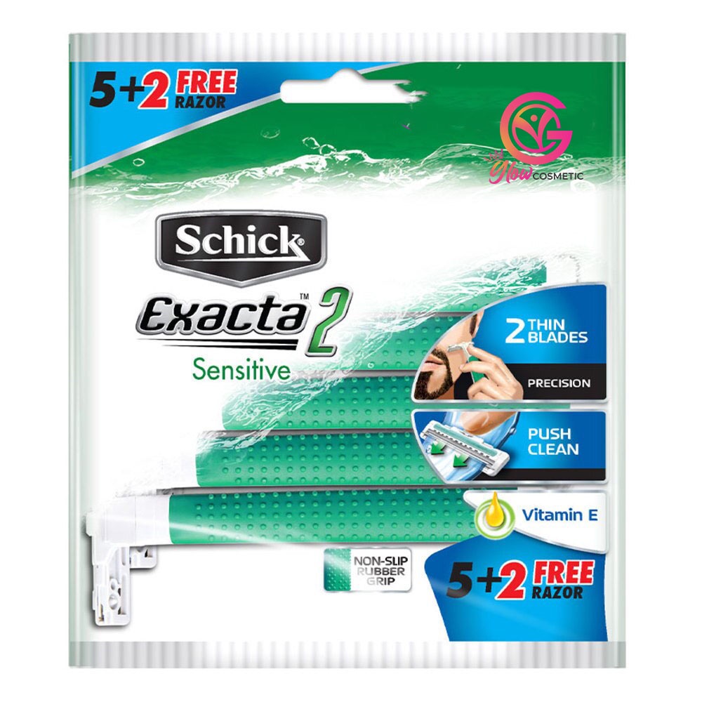 SHICK EXACTA 2 SENSITIVE 5+2 FREE RAZORS / N007737 -GC