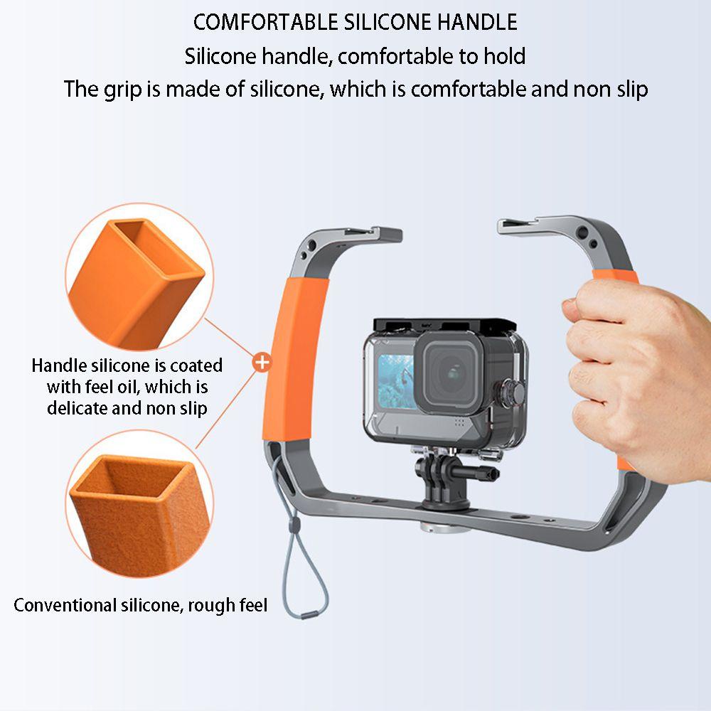 Top Untuk Go Pro Photography Bracket Hand Held Diving Stand/Braket Fotografi/Bracket Diving Tangan