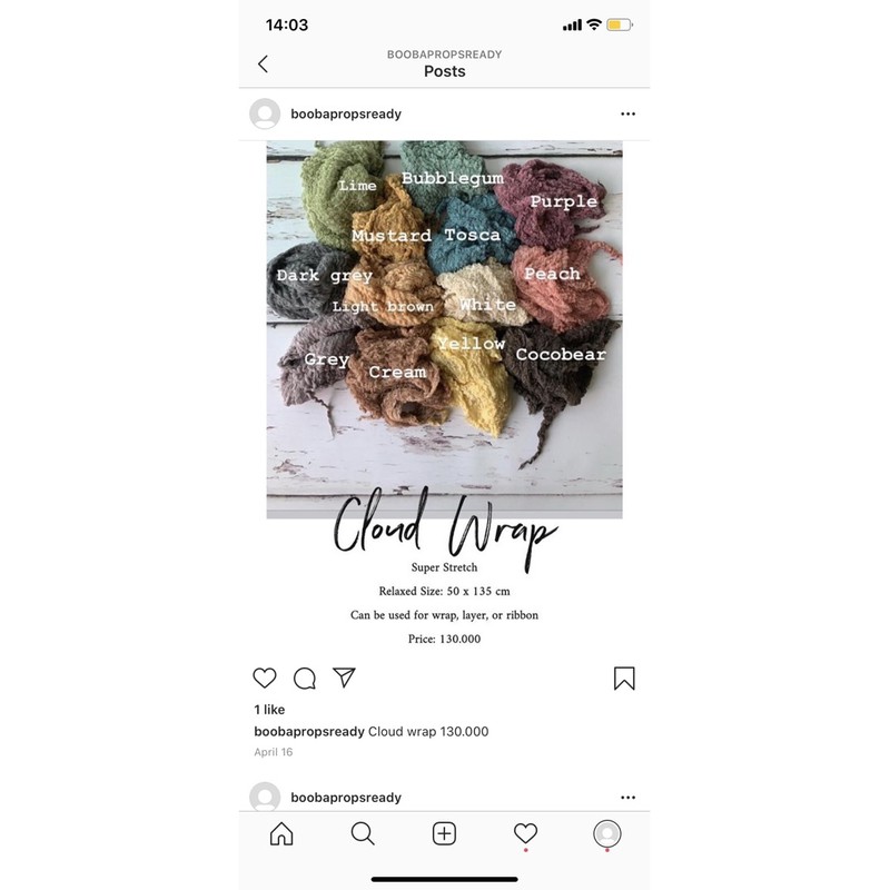 

cloud wrap 1 pcs