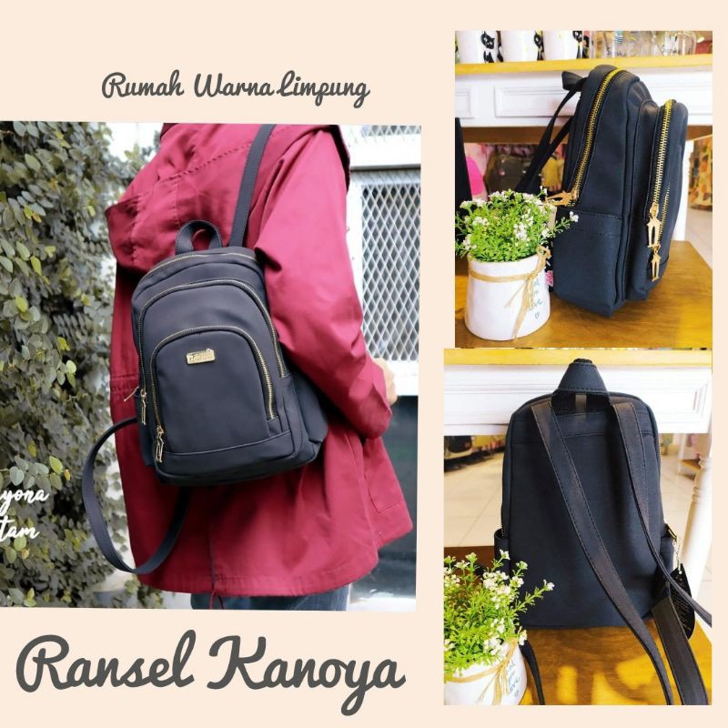 RANSEL WANITA KAYONA RUMAH WARNA TAS PUNGGUNG BACKPACK SEKOLAH