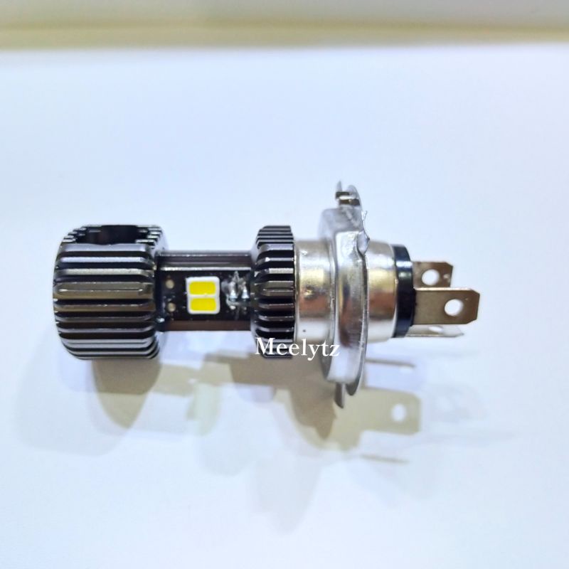 Lampu depan Led 2 sisi 12 mata H4 Led ada kipas jauh dekat putih AC DC