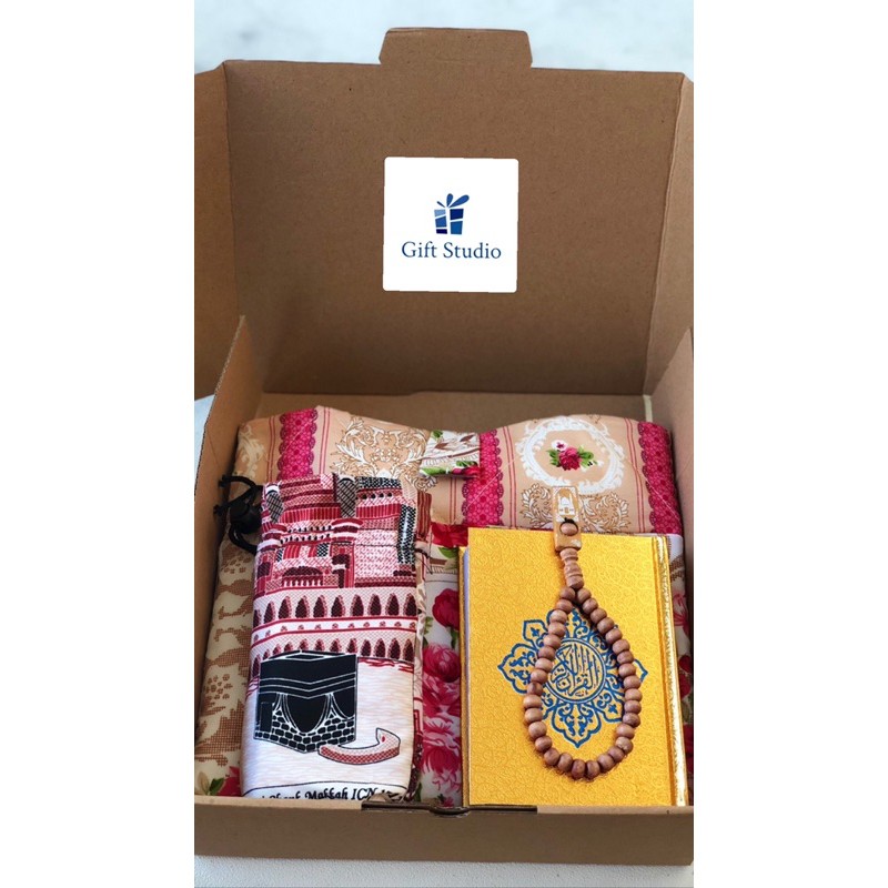 

Hampers alat sholat/ hadiah cewek/ hadiah nikah/ hadiah anak soleh