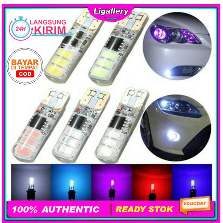 [BISA COD] 1Pcs Lampu Mobil Lampu Led Senja Kota T10 Lampu Sein Mobil Lampu Led Mini