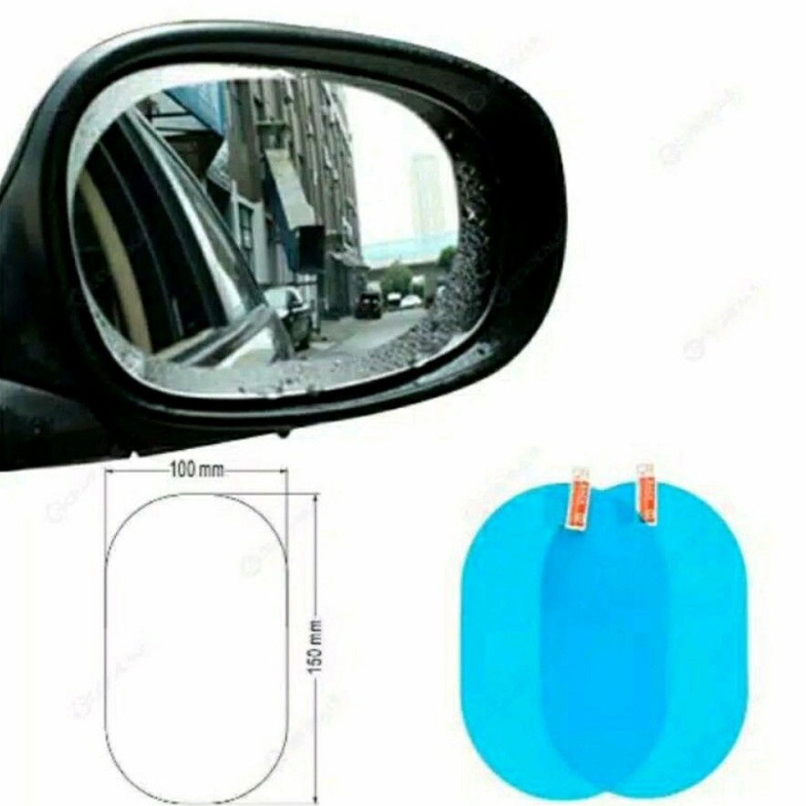 Kaca Film Besar Oval Anti Embun Pelindung Spion Mobil Car Anti Fog