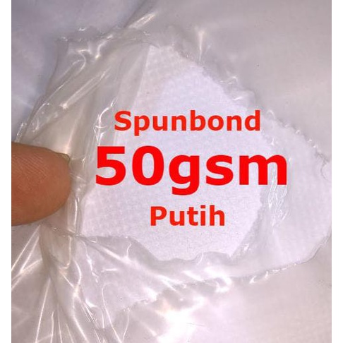 Spunbond 50Gsm Putih Kain Bahan Puring Pur Belimas89