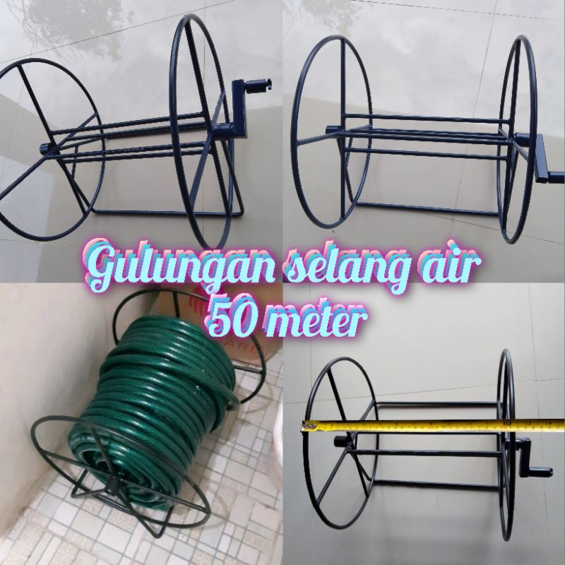gulungan selang air/ gulungan tambang/gulungan kabel/gulungan serbaguna/gulungan selang air 50 meter