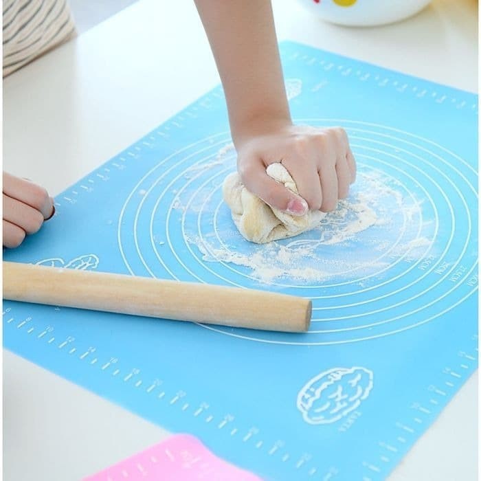 Alas Adonan Kue Silicone dapur tatakan Silicone Matt for Alas Rolling Kue / Alas Rolling Pin