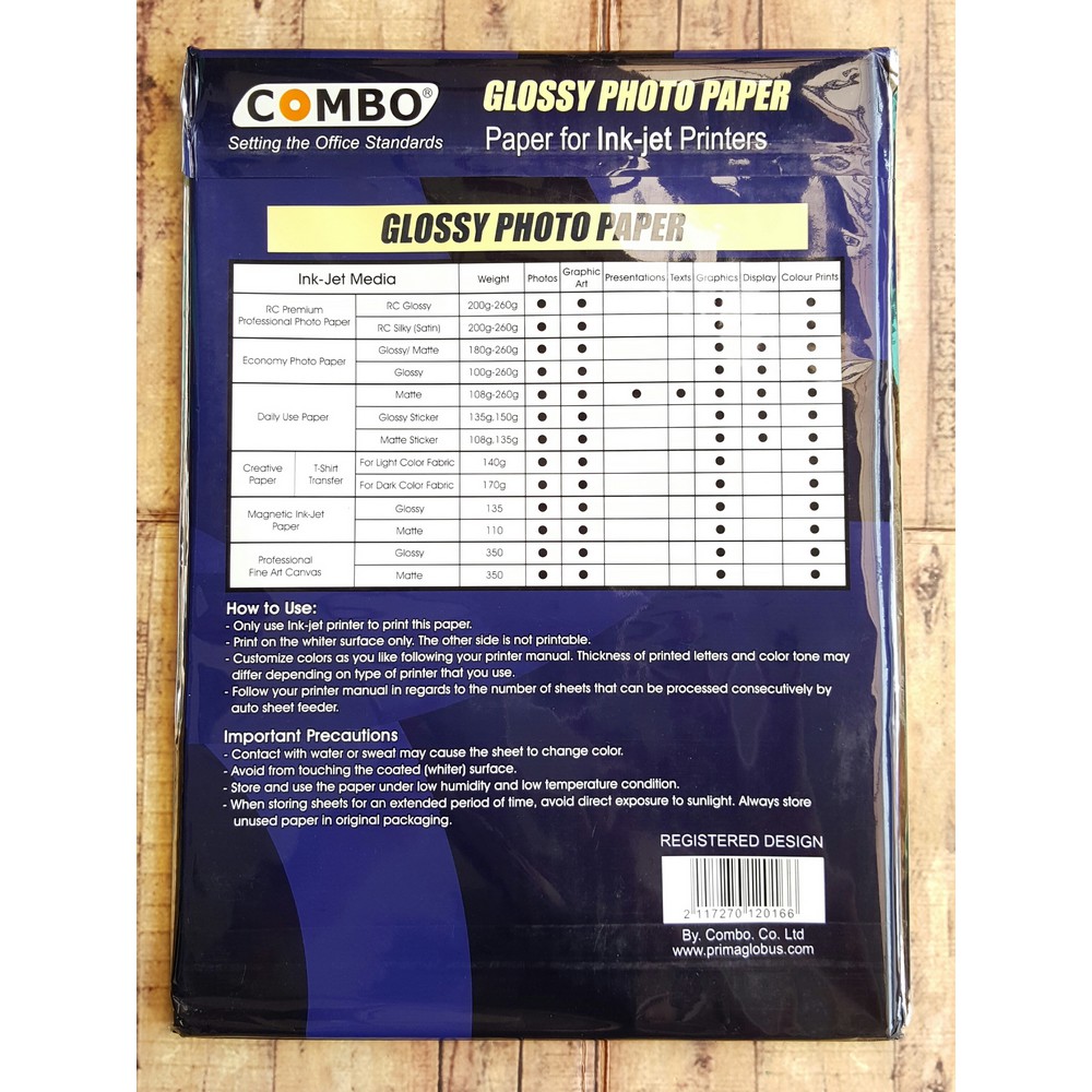 Kertas Photo - Photopaper - Combo Glossy Paper 230 Gsm A4