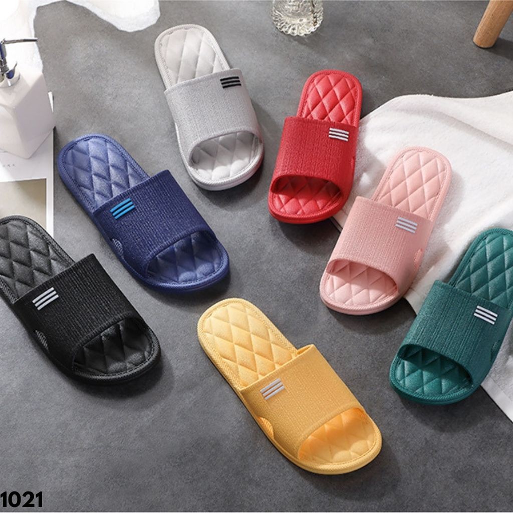 SANDAL RUMAH KAMAR HOTEL TOILET DAPUR PRIA WANITA MAMA PAPA IMPORT NYAMAN EMPUK UNISEX 1021