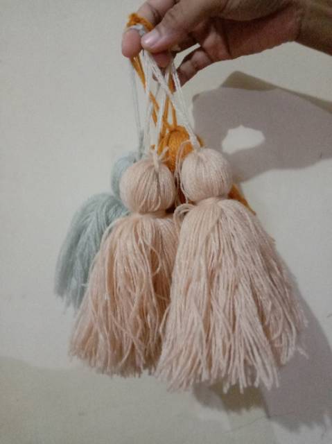 READY STOK) macrame Gantungan kunci tassel (GK 008)