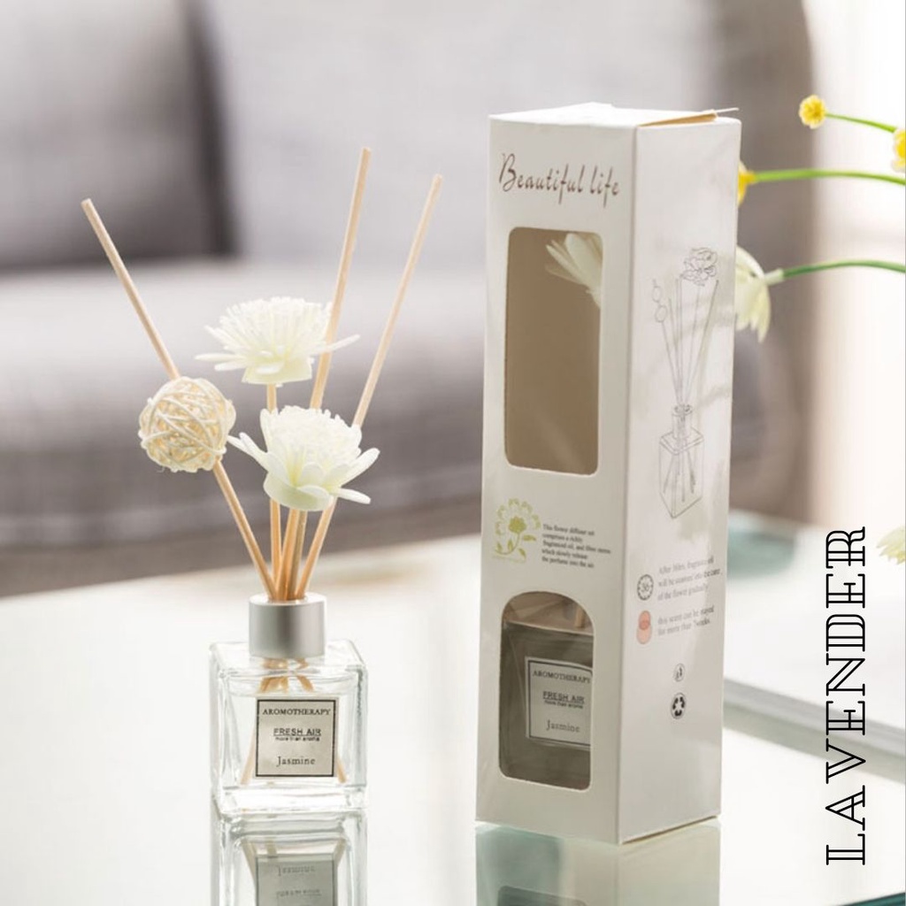Best Seller Pengharum Ruangan Souvenir Kado Hadiah Hampers Aesthetic Aromatherapy Stick Reed Diffuser 50ml-Lavender (A0080)