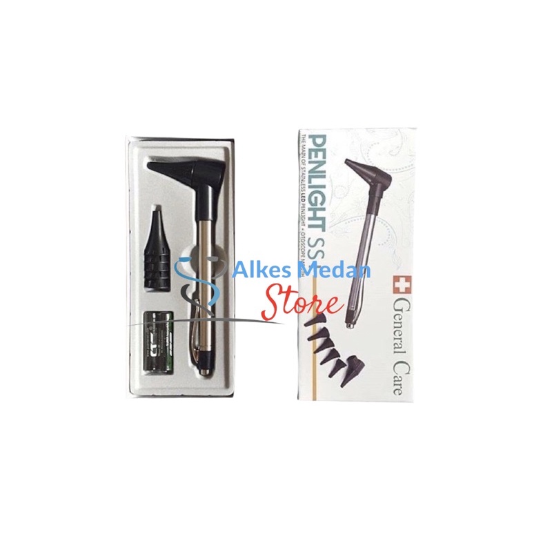 Otoscope Genaral Care - Penlight Otoskop LED THT cek telinga hidung / OTOSCOPE GENERAL CARE