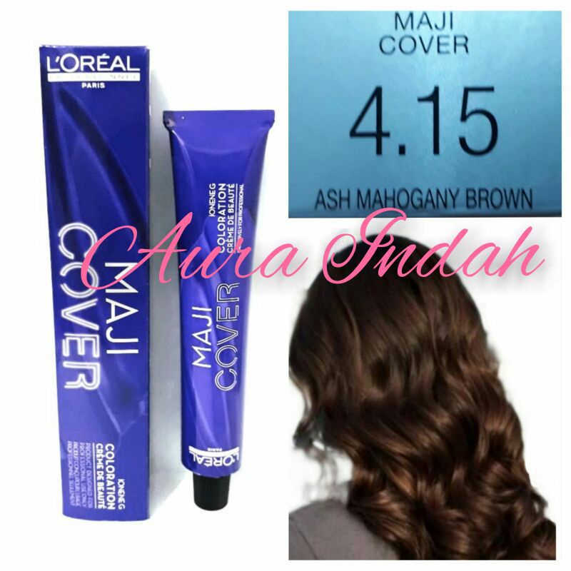 LOREAL MAJIREL NO. 4.15 ASH MAHOGANY BROWN