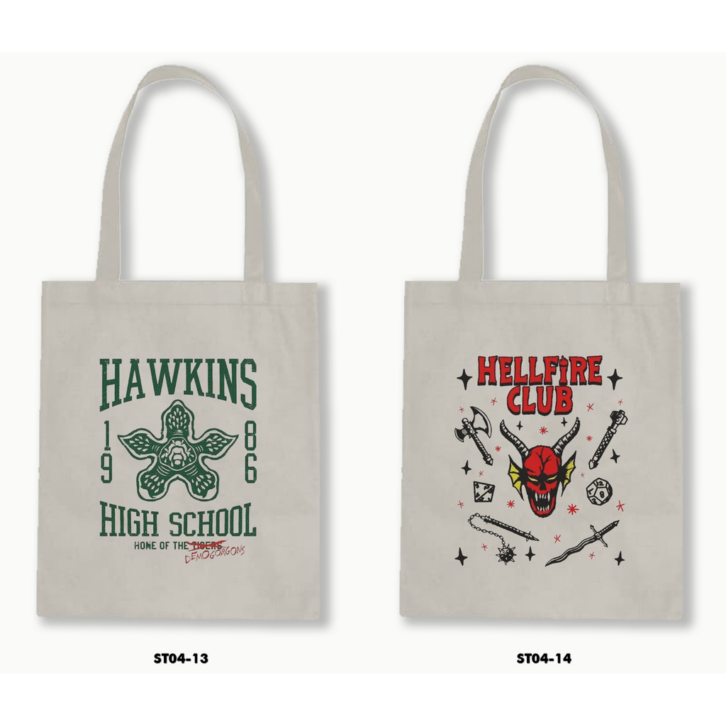 TOTE BAG BLACU - STRANGER THINGS 4 - 04