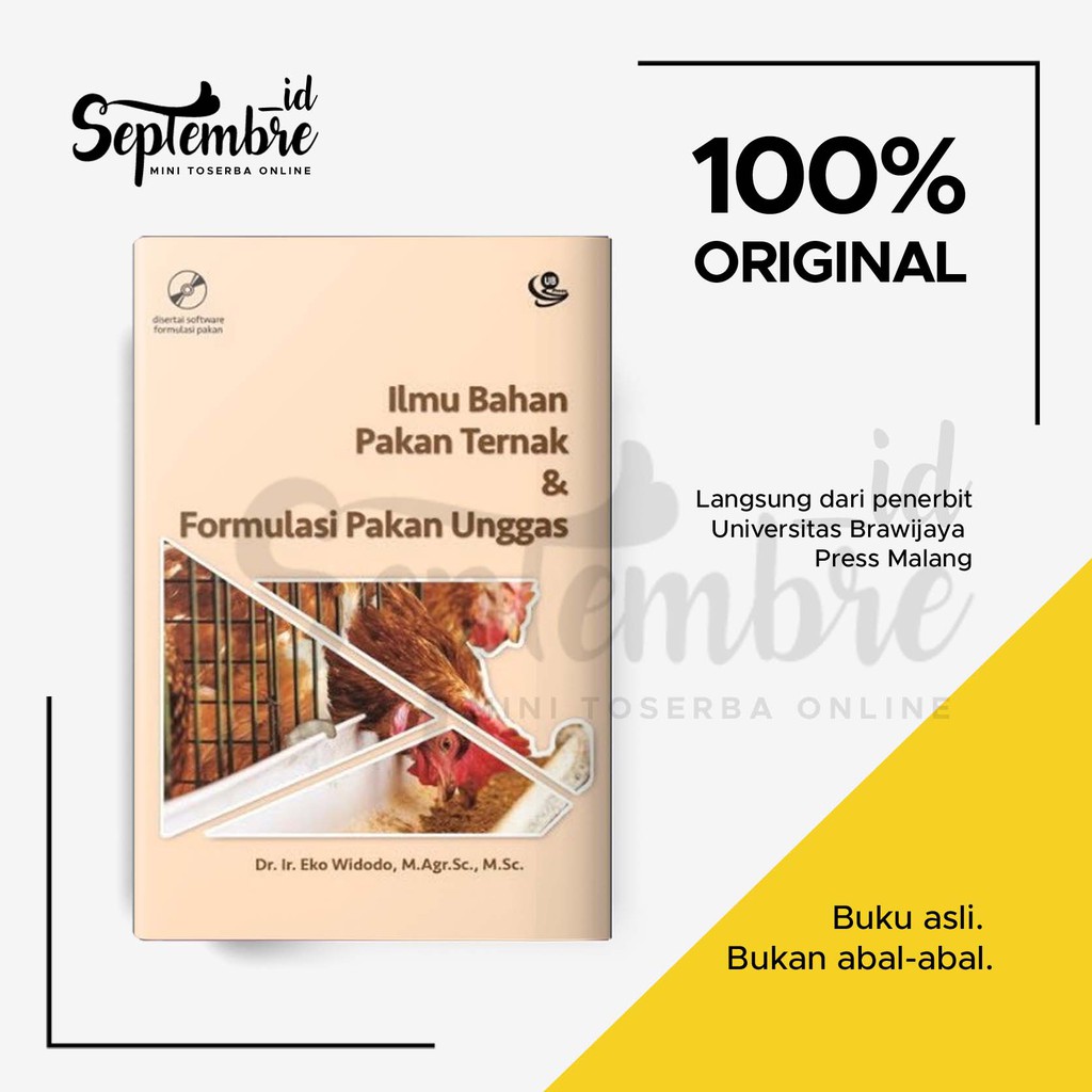 

Buku Original Ilmu Bahan Pakan Ternak dan Formulasi Pakan Unggas