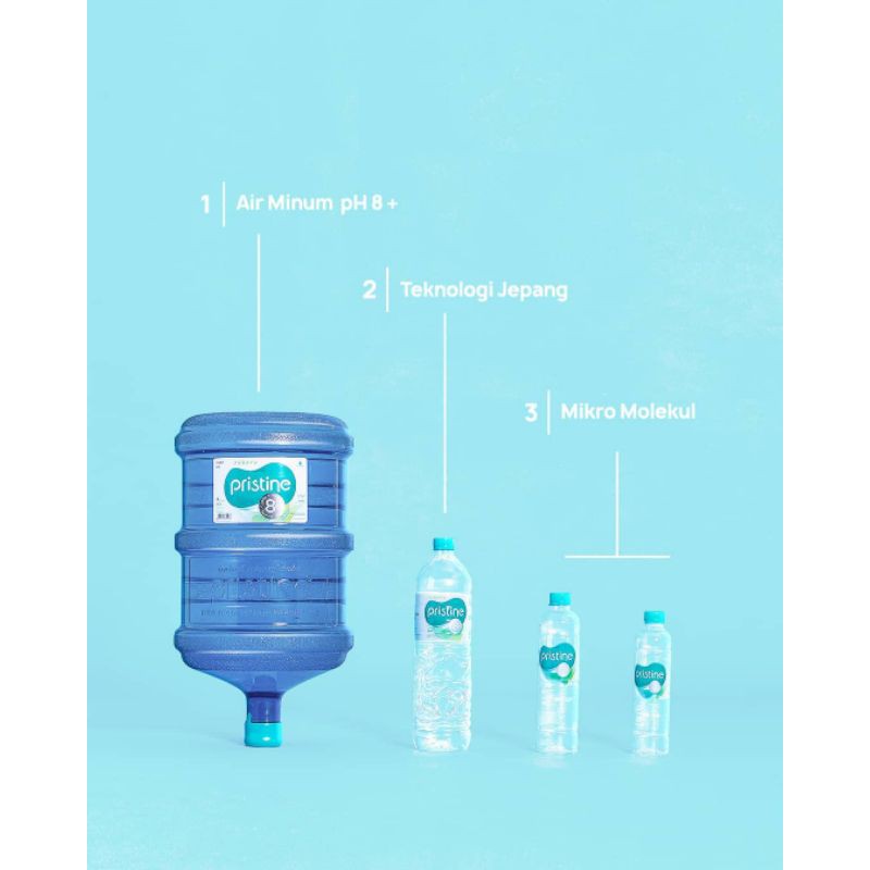 

Ay00! Pristine Water 8+ 1500ml (1 Dus) Ionisasi Jepang