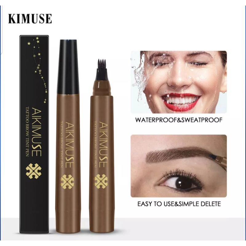 [READY STOCK &amp; COD] AIKIMUSE 4 COLOR WATERPROOF TATTOO BROW TINT PEN | AIKIMUSE EYEBROW TATTOO BROW TINT PEN | AIKIMUSE EYEBROW LIQUID PENCIL