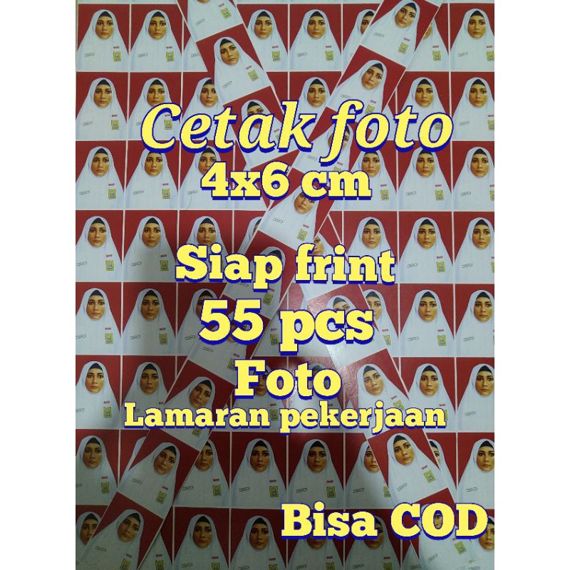 Jual [COD] lamaran kerja foto 4x6 cm murah | foto loker | foto merah