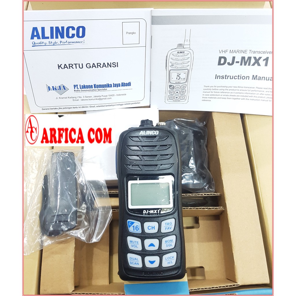 ALINCO DJ-MX1 JUAL HT MARINE ALINCO DJ MX1 DJMX1 DJ MX 1 VHF ORIGINAL