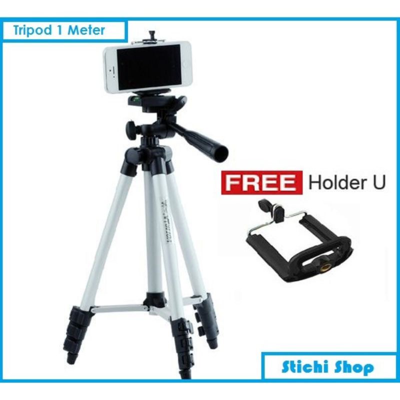 Tripod Weifeng 1M Holder U DSLR Kamera Handphone Alumunium 100cm Holder Traveling