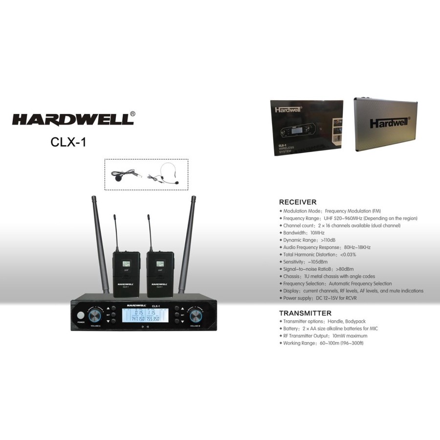 Mic Wireless Hardwell CLX 1/ Hardwell CLX1 / CLX-1 Original