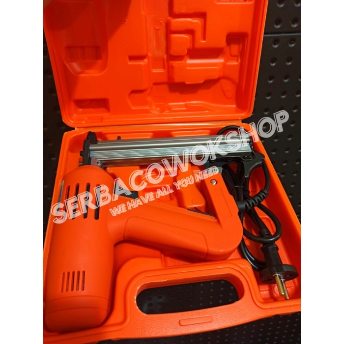 Orange Electric Nailer Gun F30 Mesin Paku Tembak Gun F 30 Pakai Daya