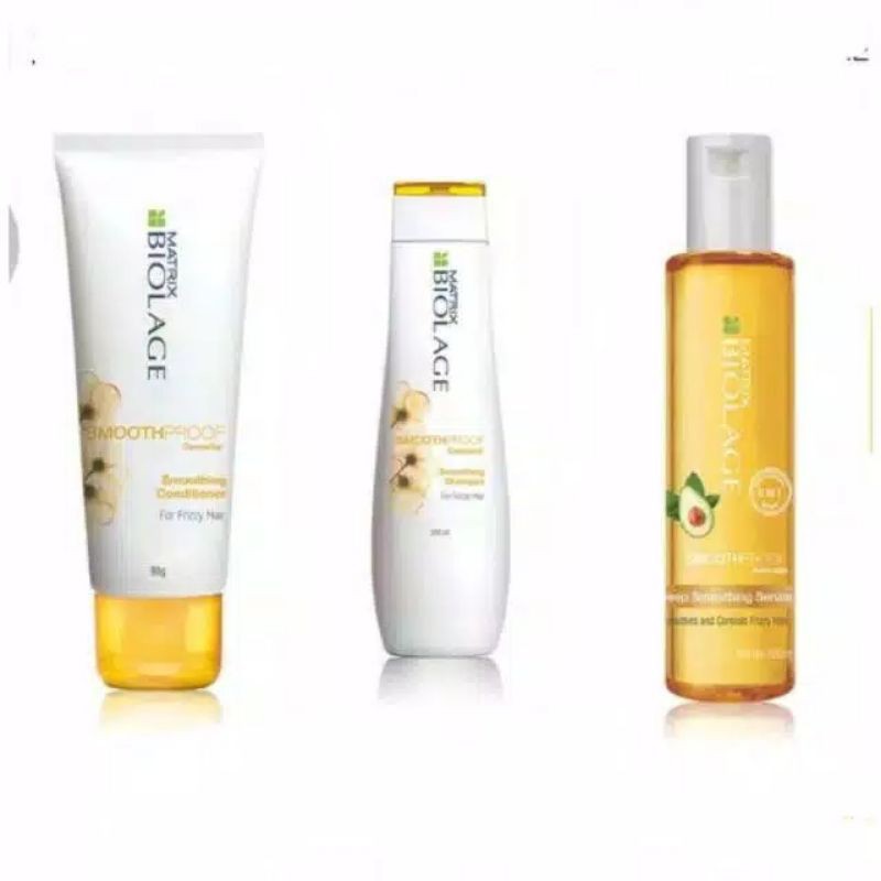 Matrix Biolage Deep Smoothing Serum 100ml, Shampoo 1L, Conditioner 98gr,Opti