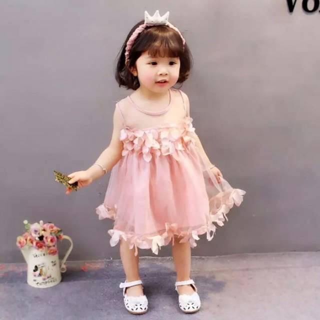  DRESS  PESTA BAYI BALITA ANAK  PEREMPUAN GAUN IMPORT ULANG 