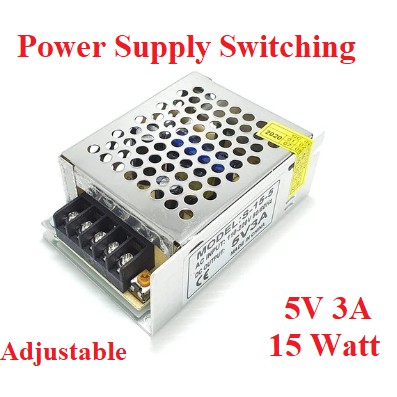 Power Supply Switching LED Jaring Adaptor 5V 3A 5 V 3 A DC Arduino