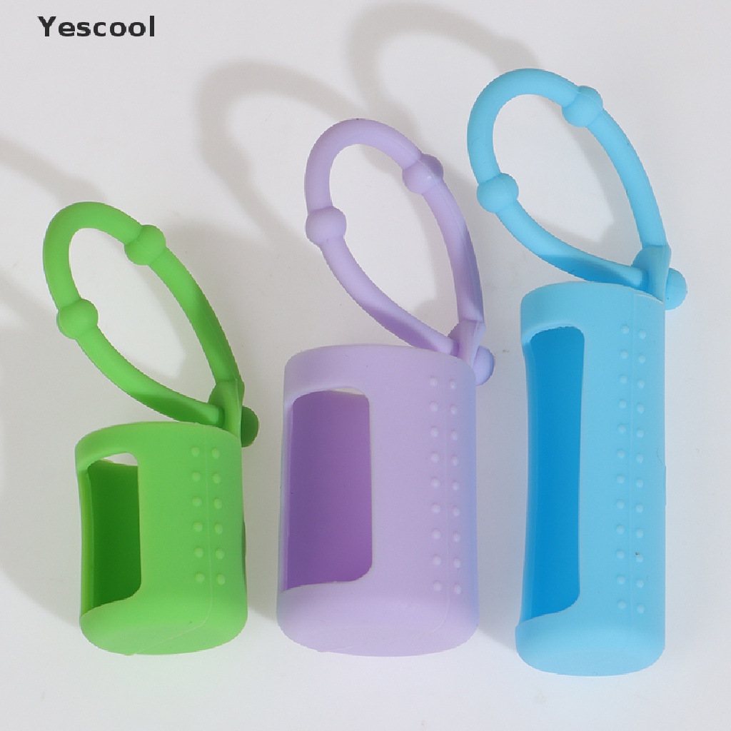 Yescool 6Pcs Casing Pelindung Botol Minyak Esensial 5 / 15 / 10ml Bahan Silikon