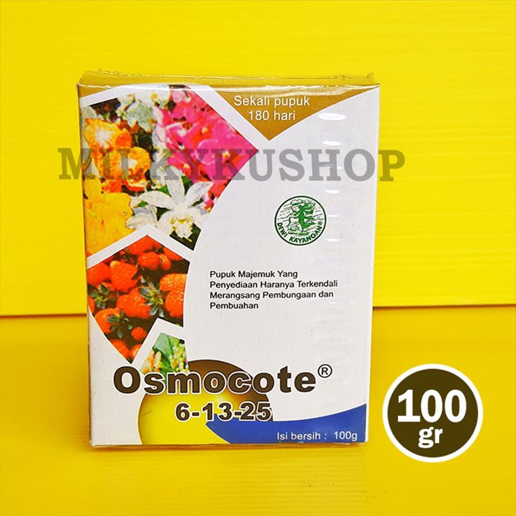 PUPUK OSMOCOTE 6 13 25 100 GRAM KEMASAN PABRIK DEKASTAR BUNGA BUAH