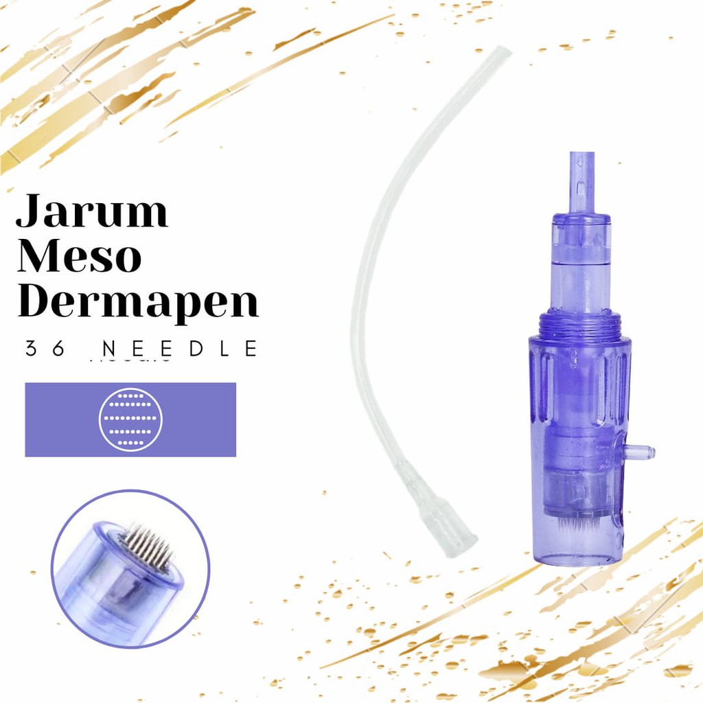 Jarum nano 12 pin 36 pin Dermapen meso gun mesotheraphy needle 2 in 1 injeksi serum dermapen