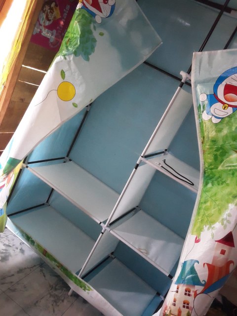 Melin Store Pekanbaru Lemari Baju Portable / Lemari Pakaian Bongkar Pasang / Lemari Kain