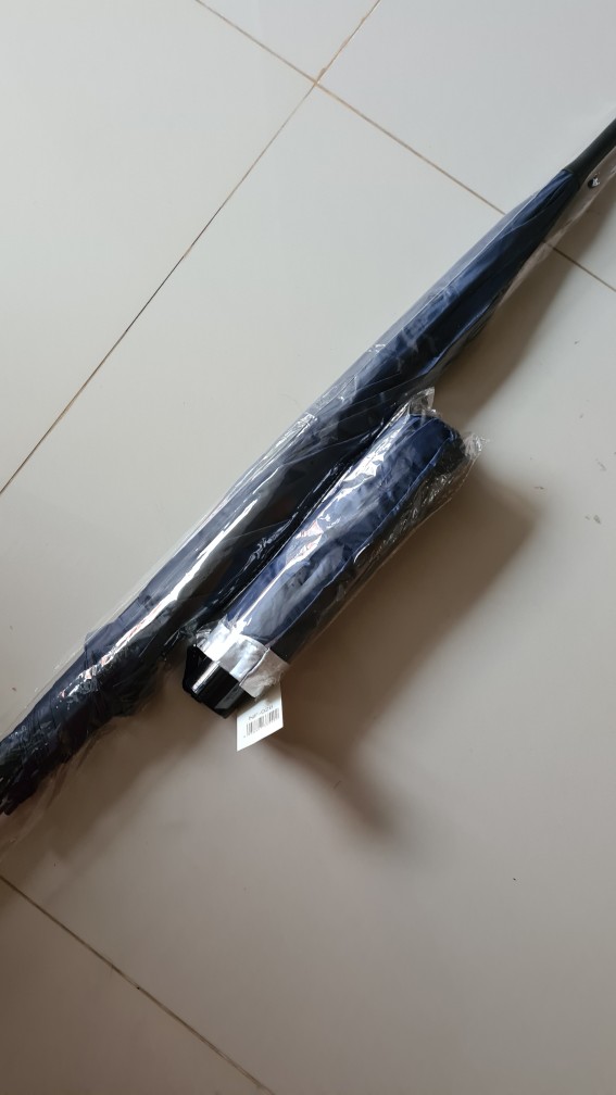 Payung Standar Gagang Lurus Luar Dalam Warna Polos Payung Panjang Tongkat Dekorasi Harga Grosir