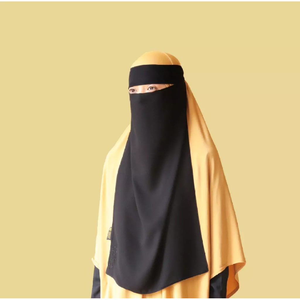 Niqab Cadar Bandana Grade A / Cadar Bandana Wolvis / Niqab Muslim / Cadar Muslim Niqab Wolfis