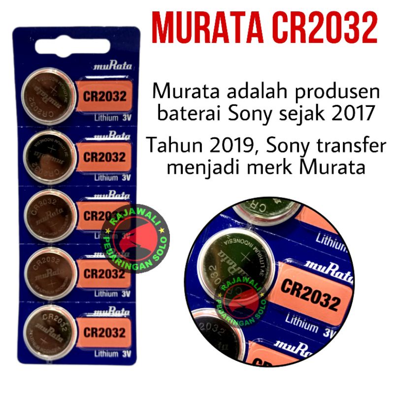 BATERAI CR2032 BATRE BIOS 2032 SONY MURATA