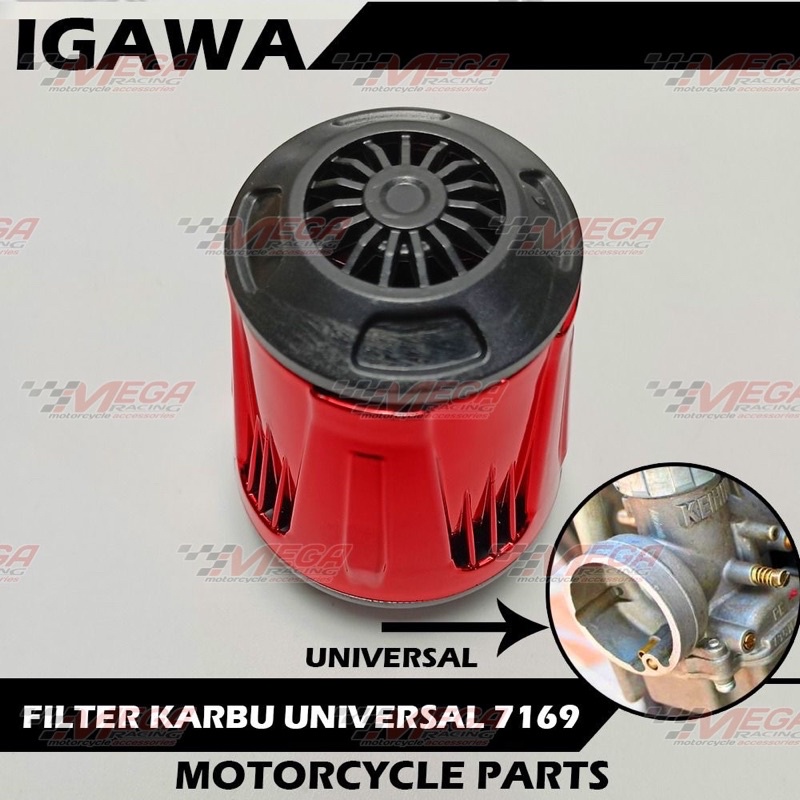 filter karbu - saringan udara karburator koso kipas pesawat jet racing universal pe &amp; pwk 24,26,28