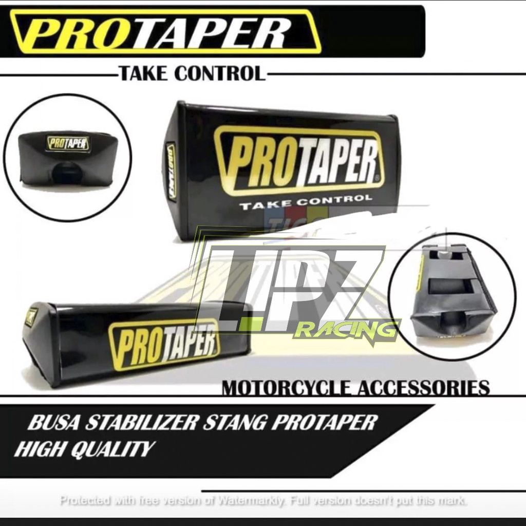 BUSA PALANG STANG PROTAPER / BARPAD STANG PROTAPER TRAIL SUPERMOTO MOTIF KOTAK HITAM