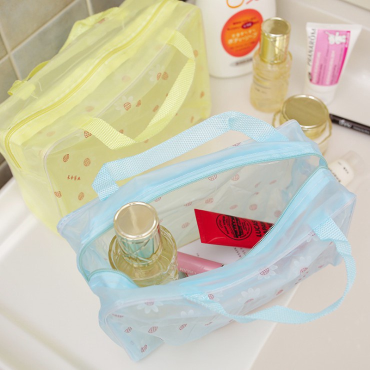 TAS KOSMETIK TRANSPARAN ANTI AIR COSMETIC POUCH WATERPROOF KOSMETIK CB003 (VHJKT)