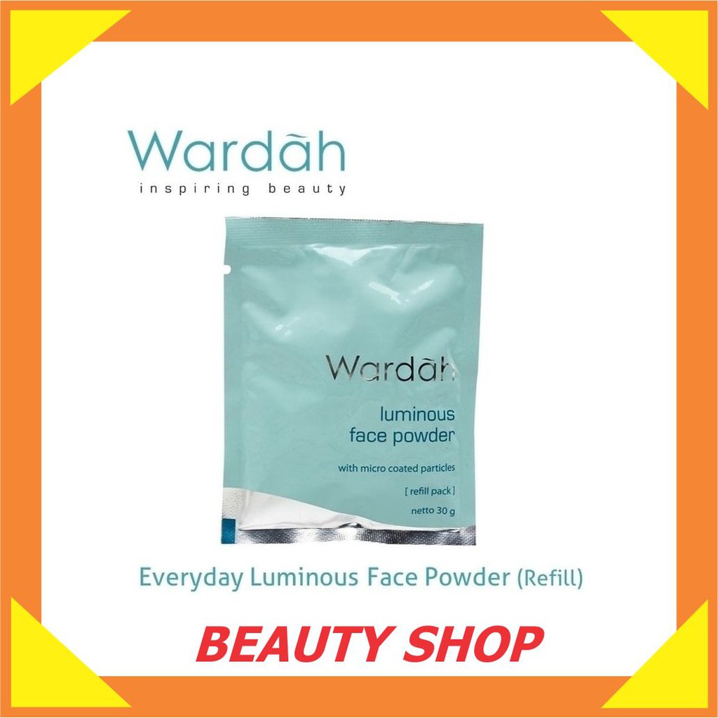 A354 REFILL Wardah Everyday Luminous Face Powder Isi Ulang Bedak Tabur 1M