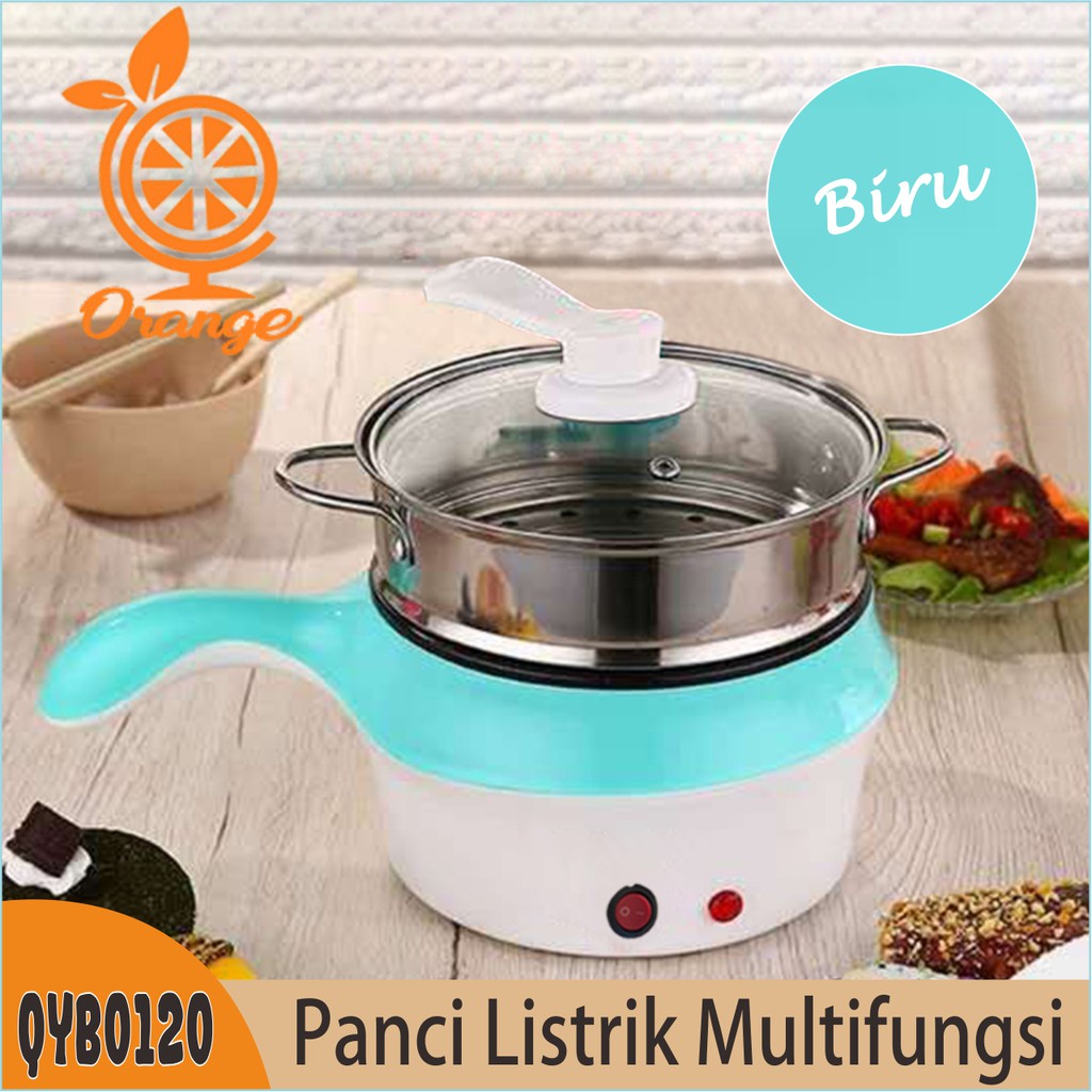 Panci Electric Fry Pan Panci Listrik Multifungsi Lapisan Stainless Steel Panci Elektrik