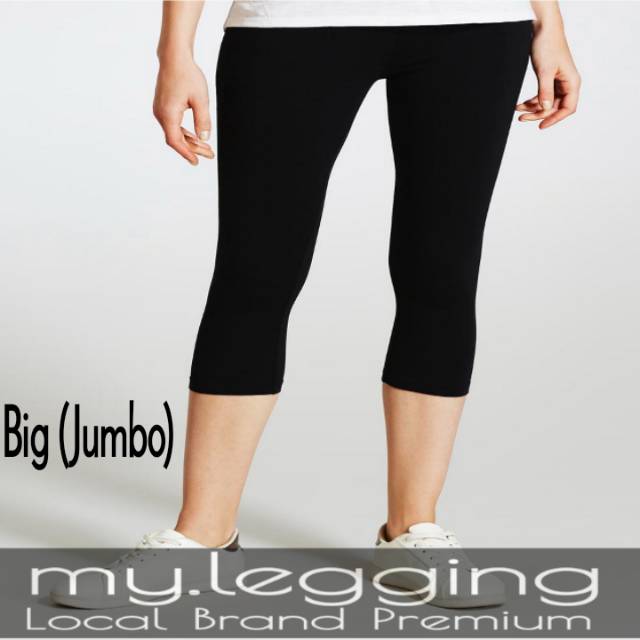 Legging Pendek Spandek Premium Ukuran Standar Dan Jumbo