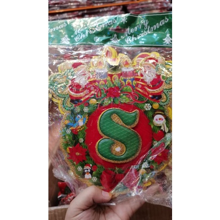 Tulisan merry cristmas pohon,panjang 3meter