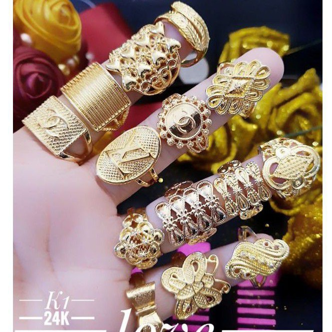 Xuping set perhiasaan lapis emas 24k 3104l