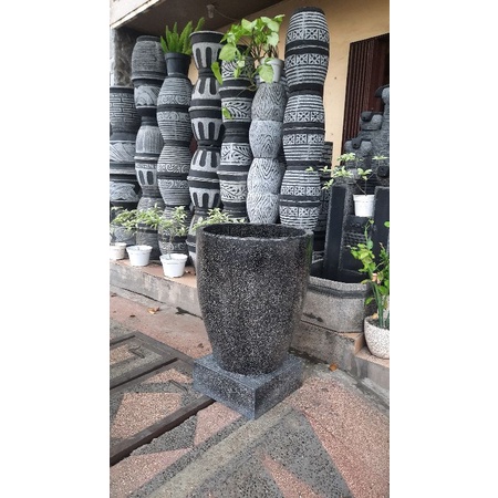 Bak Mandi Terazzo Marmer Apollo Jumbo Hitam Besar Free Tatakan